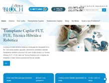 Tablet Screenshot of clinicabloch.com.br